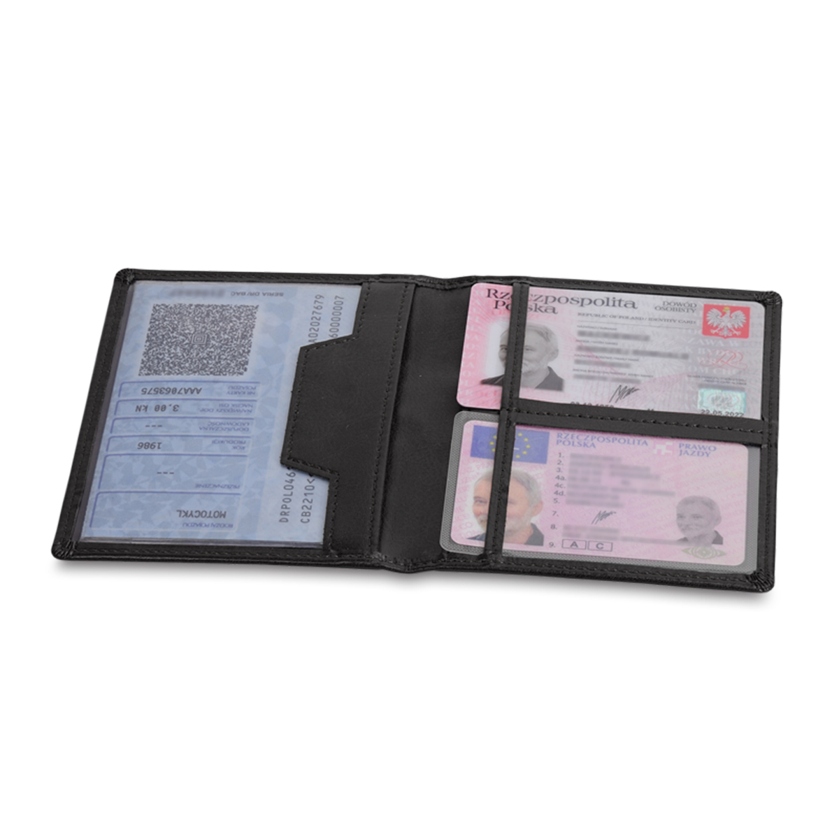 R01043.02 - Etui na dokumenty Classic, czarny