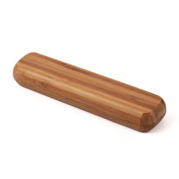 R01070.10.O - Długopis Vizela w bambusowym etui, brązowy