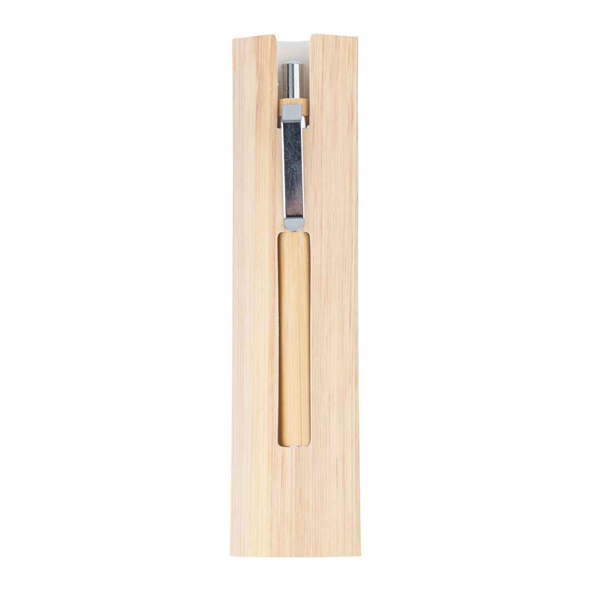 R02315.13 - Bambusowy, wieczny długopis/ołówek w etui Lakimus, beżowy
