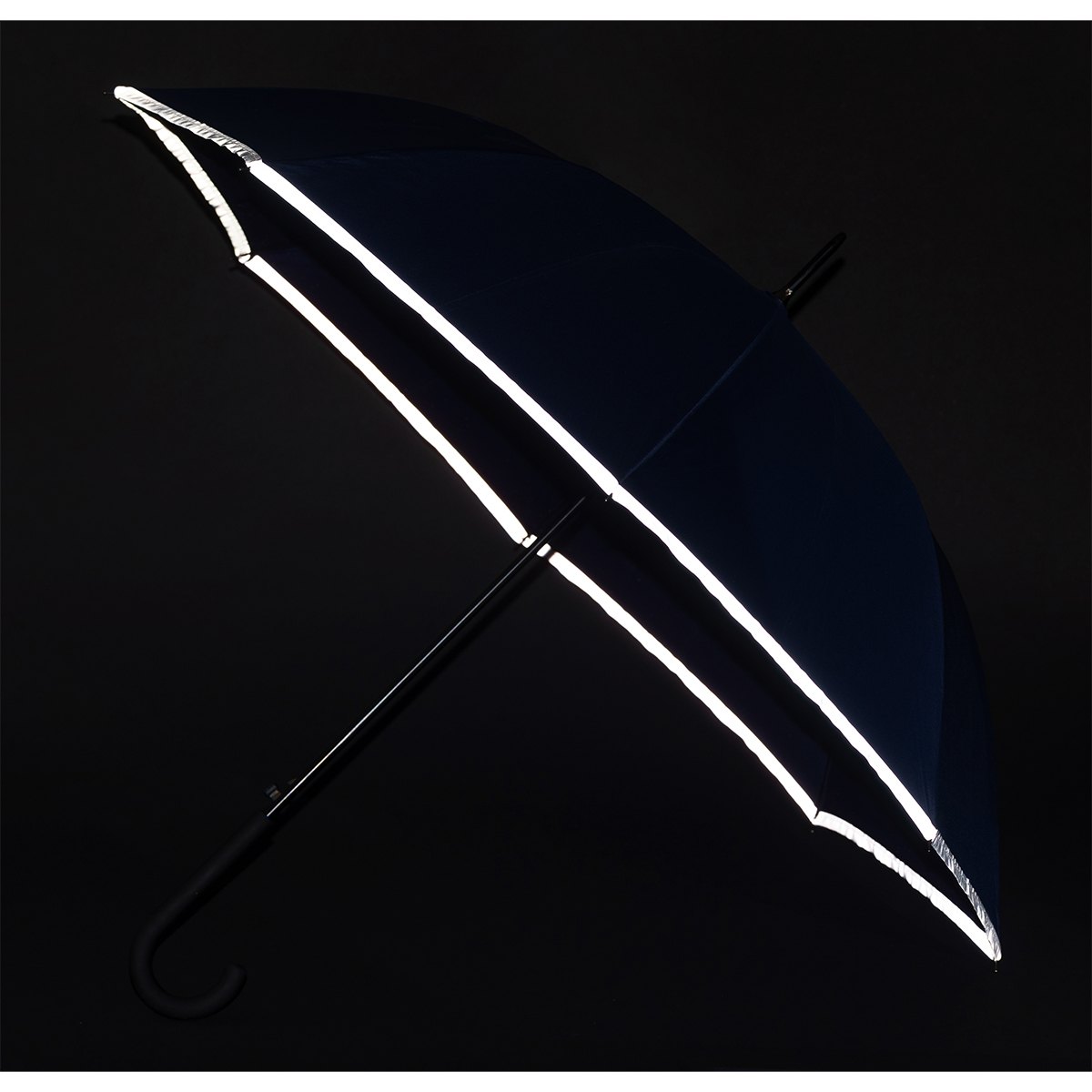 R07951.04 - Parasol z taśmą odblaskową Refu, niebieski