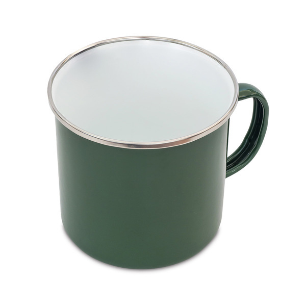 R08231.05 - Kubek emaliowany Oldschool 500 ml, zielony