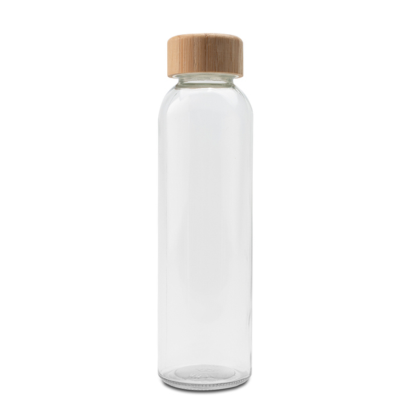 R08261.10 - Szklana butelka Aqua Madera 500 ml, brązowy/transparentny