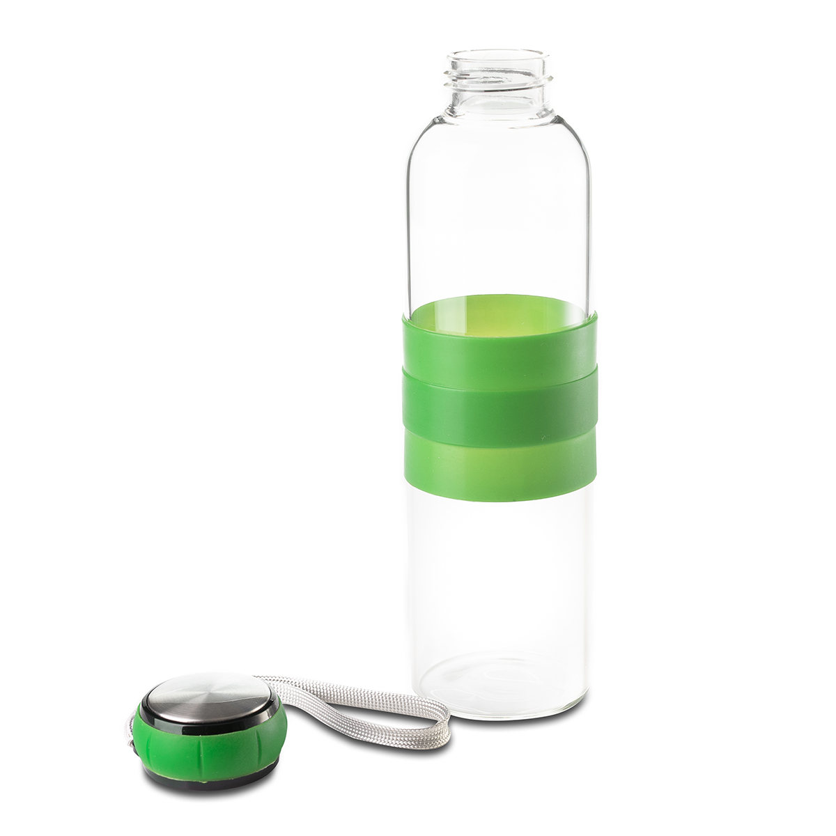 R08262.05 - Szklana butelka Marane 550 ml, zielony