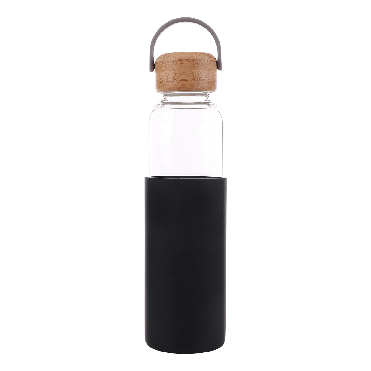 R08272.02 - Szklana butelka Refresh 560 ml, czarny