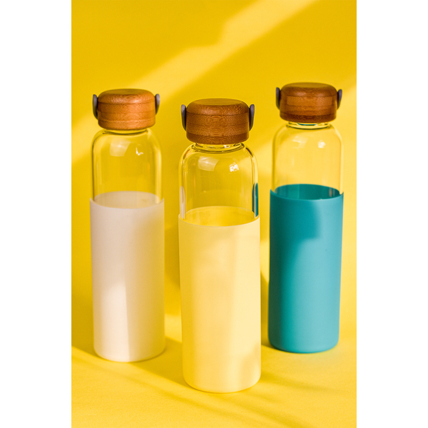 R08272.05 - Szklana butelka Refresh 560 ml, zielony
