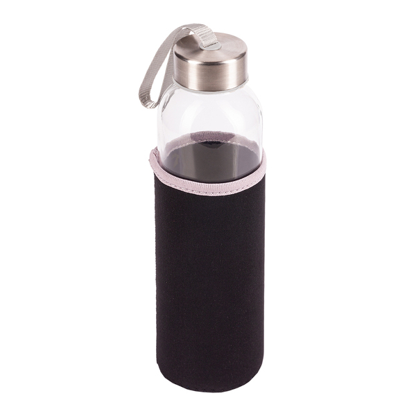 R08276.02 - Szklana butelka Vim 500 ml, czarny