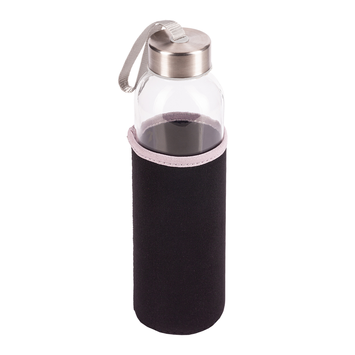 R08276.02 - Szklana butelka Vim 500 ml, czarny