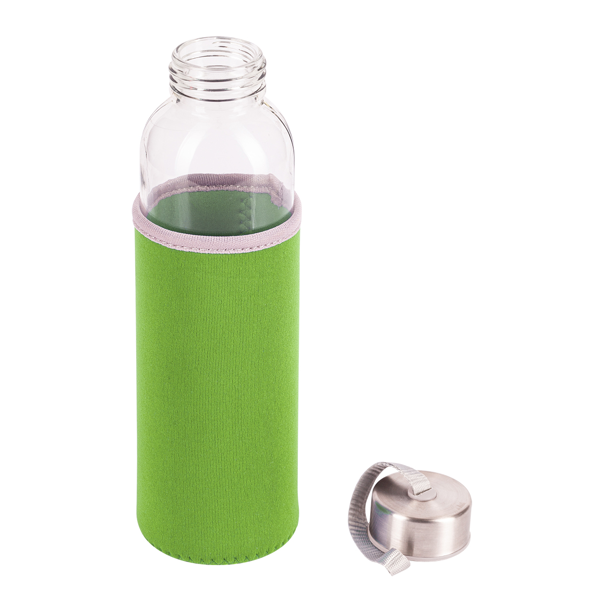 R08276.55 - Szklana butelka Vim 500 ml, jasny zielony