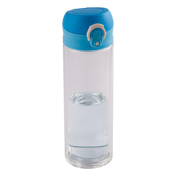 R08284.28 - Butelka szklana Abisko 280 ml, jasny niebieski
