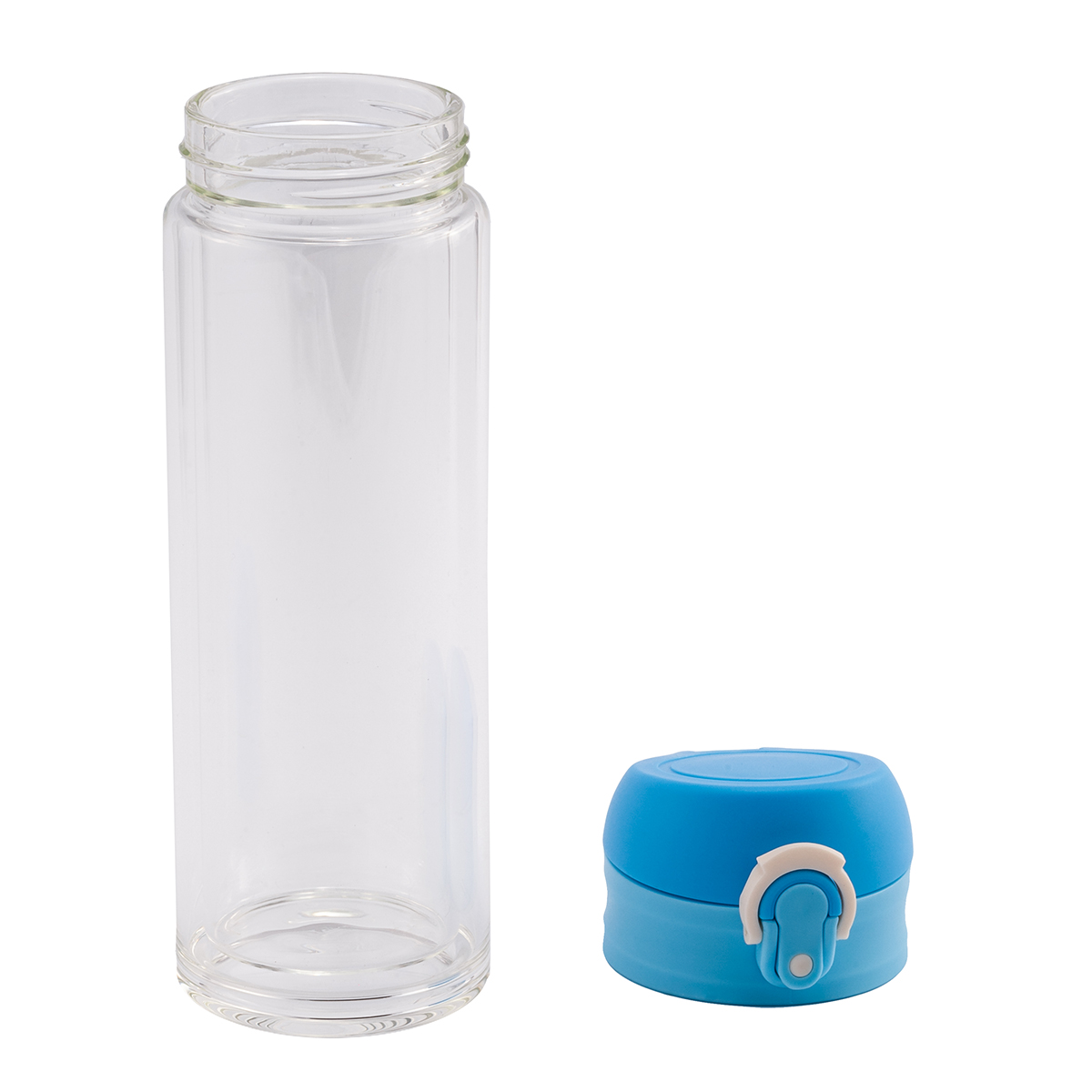 R08284.28 - Butelka szklana Abisko 280 ml, jasny niebieski