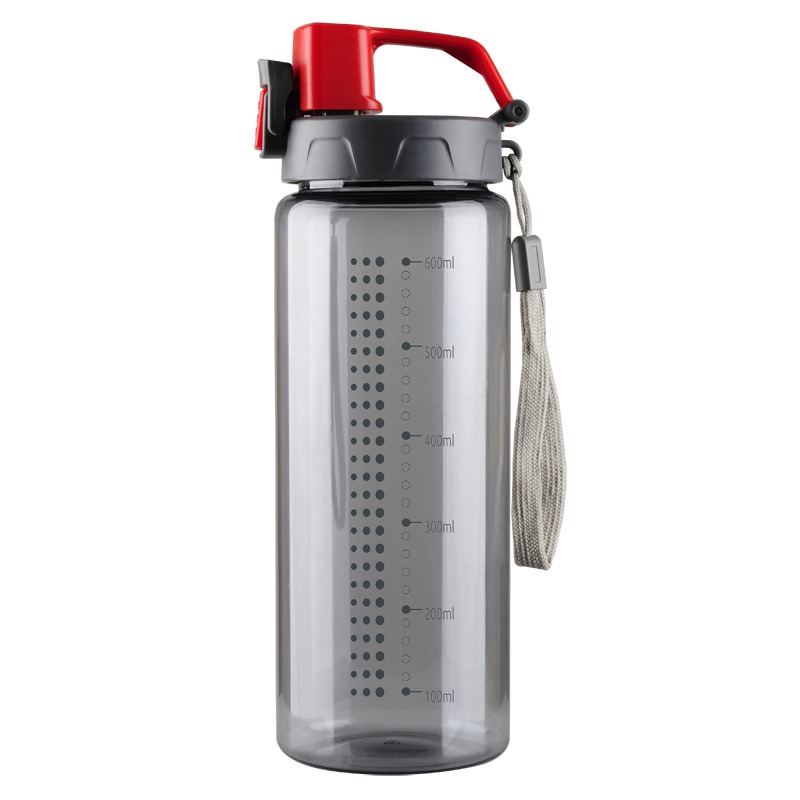 R08312.08 - Bidon Feelsogood 700 ml, czerwony/szary