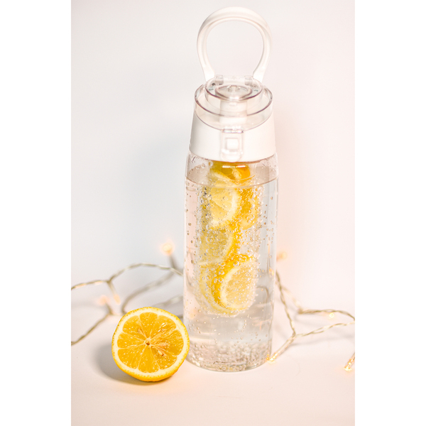 R08313.06 - Bidon Frutello 700 ml, biały/transparentny