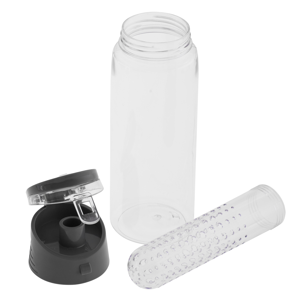 R08313.21 - Bidon Frutello 700 ml, szary/transparentny