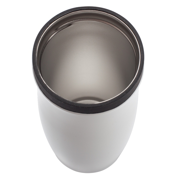 R08336.02.O - Kubek termiczny Viki 390 ml, czarny/biały