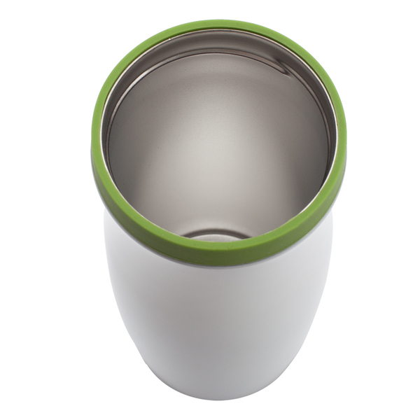 R08336.05 - Kubek termiczny Viki 390 ml, zielony/biały