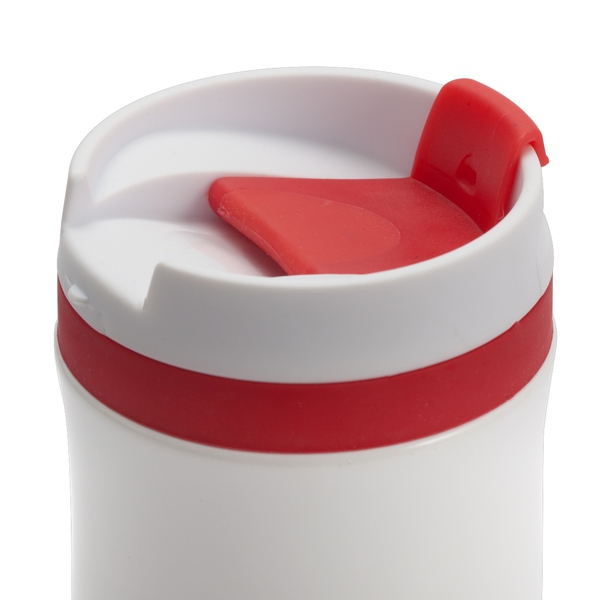 R08336.08 - Kubek termiczny Viki 390 ml, czerwony/biały