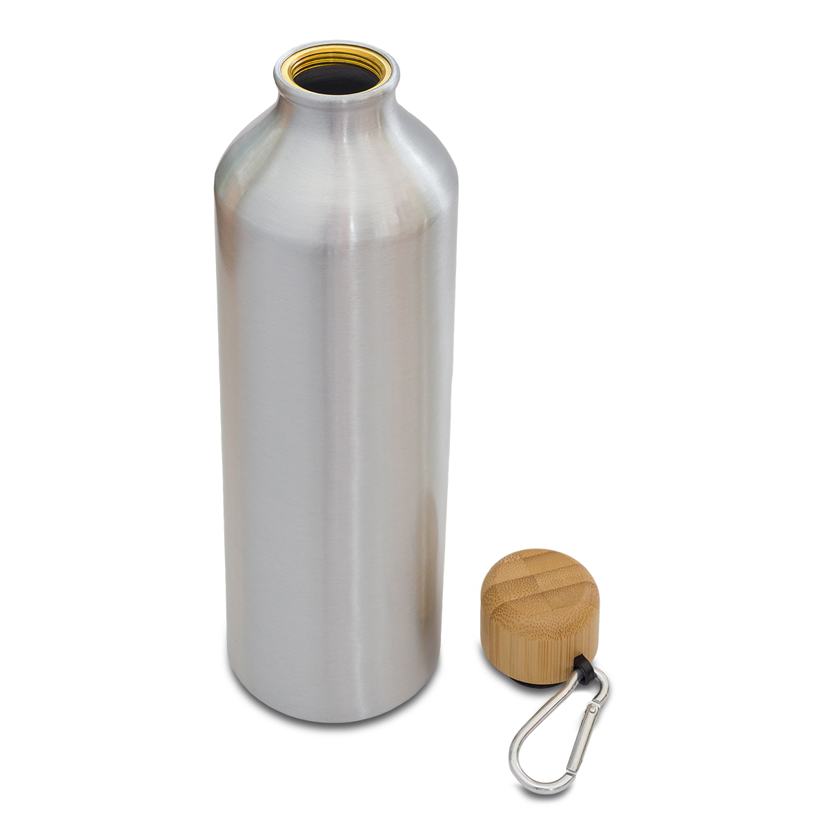R08415.01 - Butelka aluminiowa Luqa 800 ml, srebrny