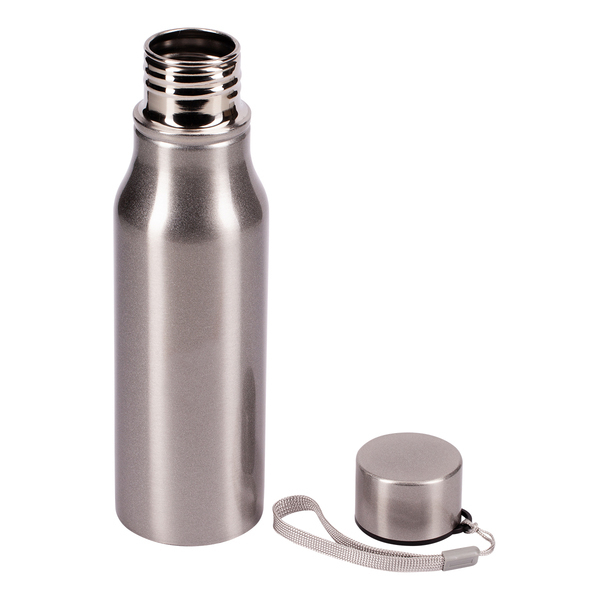 R08418.01 - Bidon stalowy Fun Tripping 700 ml, srebrny