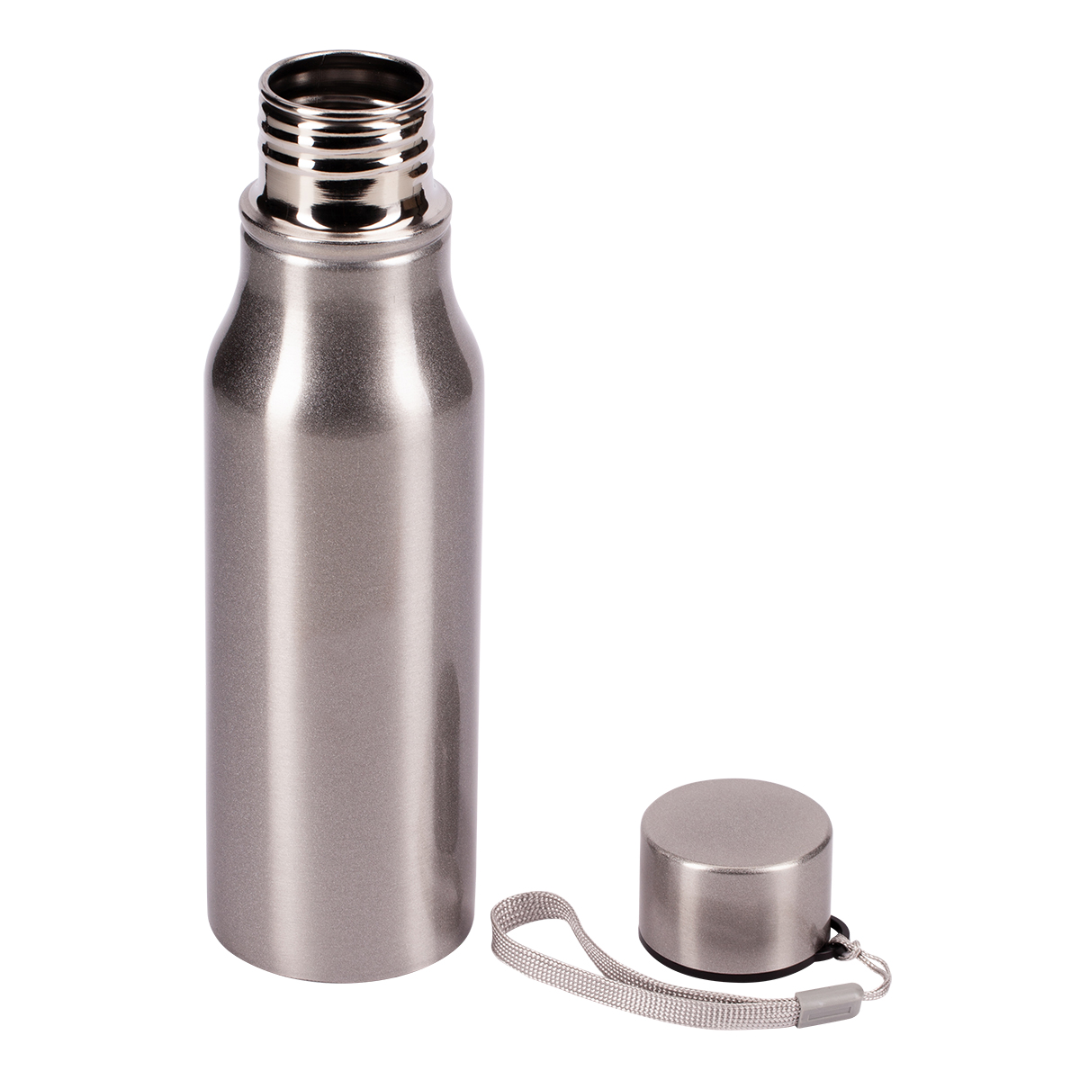 R08418.01 - Bidon stalowy Fun Tripping 700 ml, srebrny
