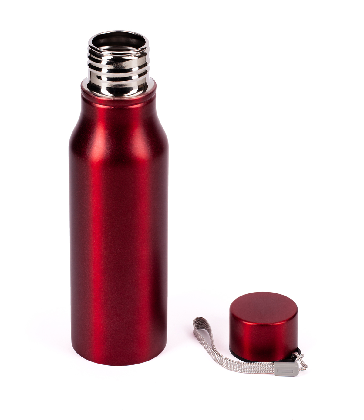 R08418.08 - Bidon stalowy Fun Tripping 700 ml, czerwony