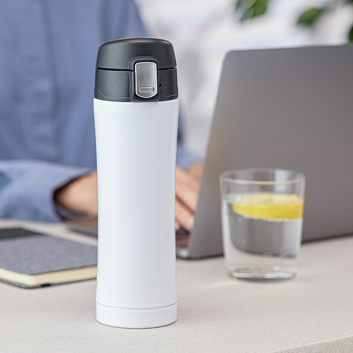 R08424.06 - Kubek termiczny Secure 400 ml, biały