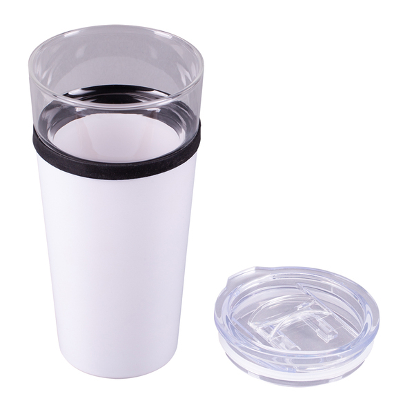 R08431.06 - Kubek szklany Alpena 400 ml, biały