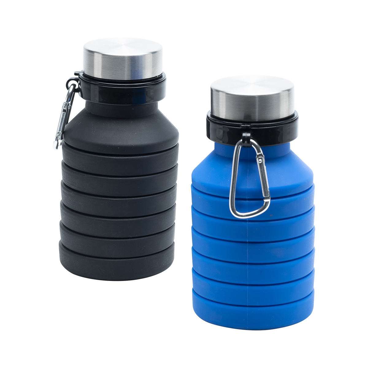 R08436.02 - Składany bidon sportowy Makalu 550 ml, czarny