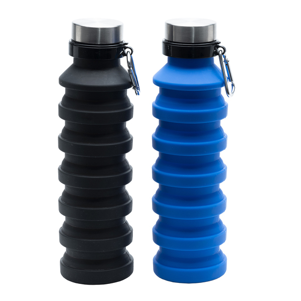 R08436.02 - Składany bidon sportowy Makalu 550 ml, czarny