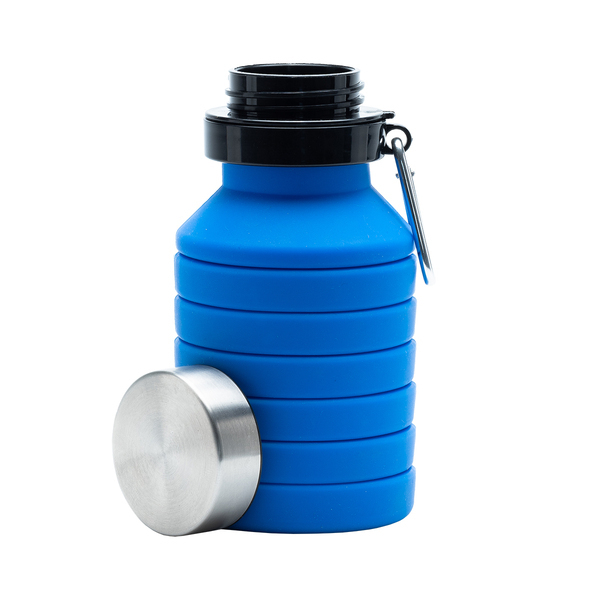 R08436.04 - Składany bidon sportowy Makalu 550 ml, niebieski