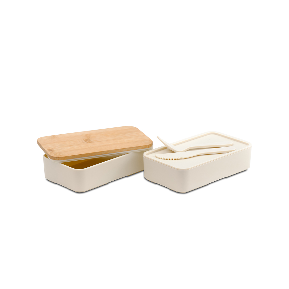 R08439.13 - Machico lunch box podwójny, beżowy