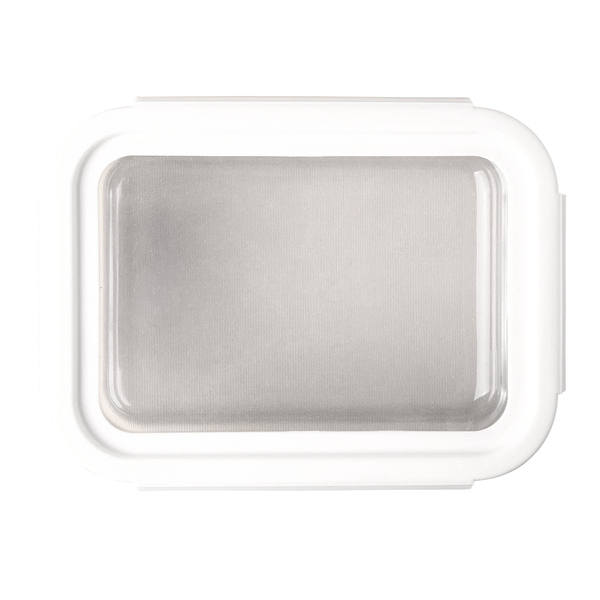 R08442.00 - Lunch box Delect 900 ml, biały/transparentny