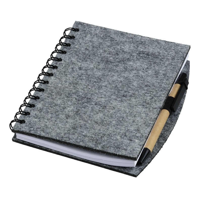 R08612 - Notes z filcu Felt Now, szary