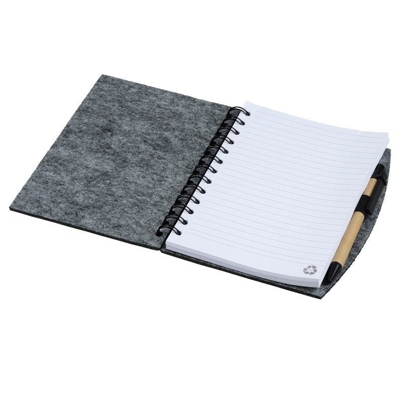 R08612 - Notes z filcu Felt Now, szary