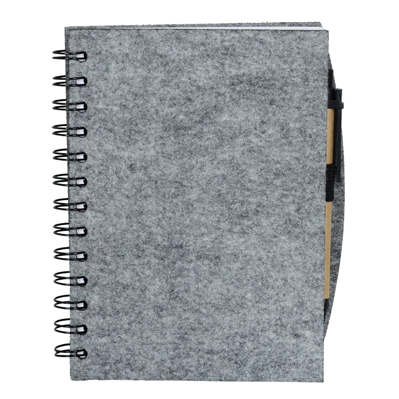 R08612 - Notes z filcu Felt Now, szary