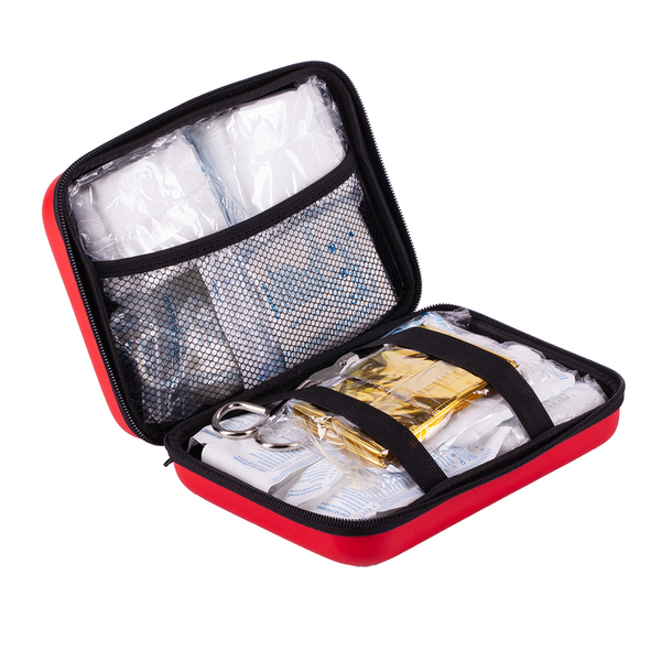 R17734.08 - Apteczka samochodowa Car Safe, czerwony