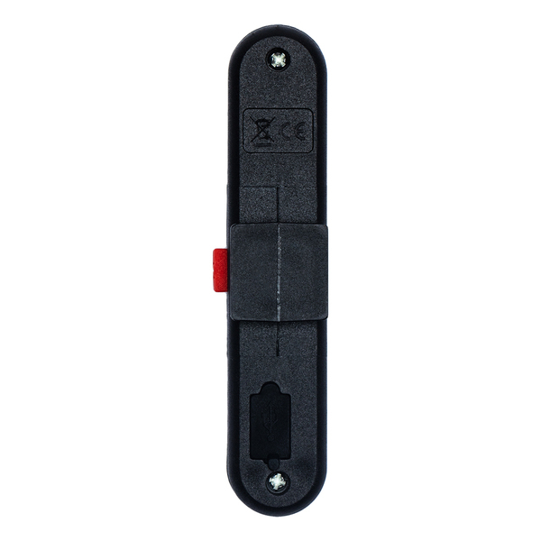 R17850.02 - Lampka rowerowa Utrecht,  ładowana przez  USB, czarny