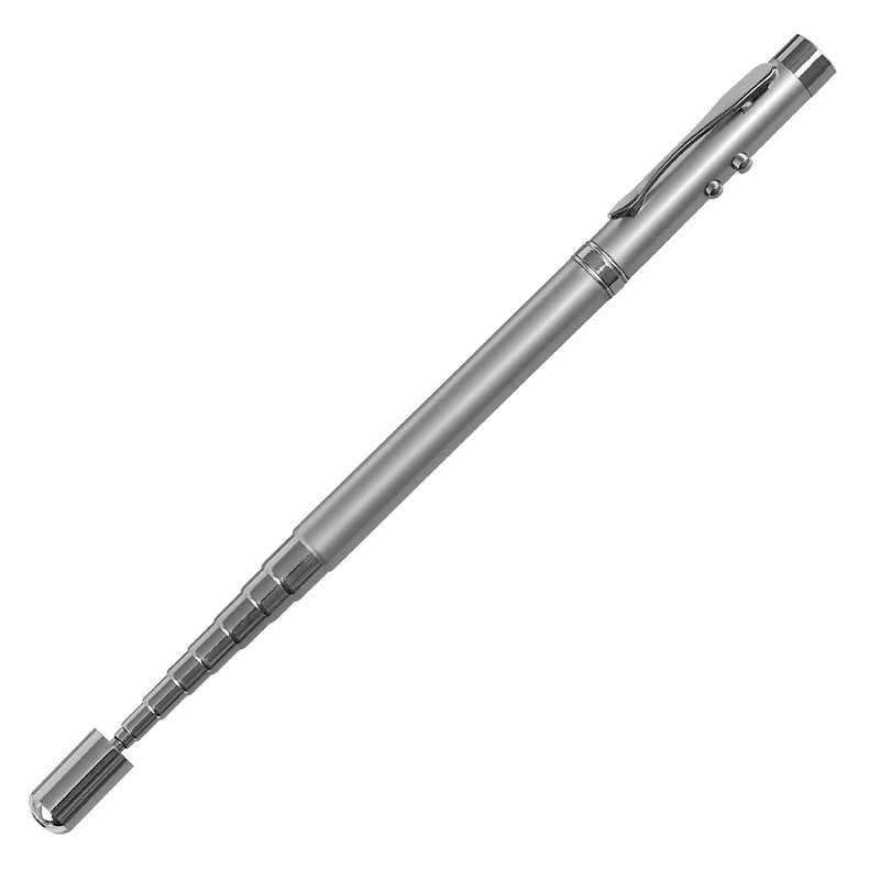 R35421 - Długopis 4-funkcyjny Pointer ze wskaźnikiem laserowym, srebrny