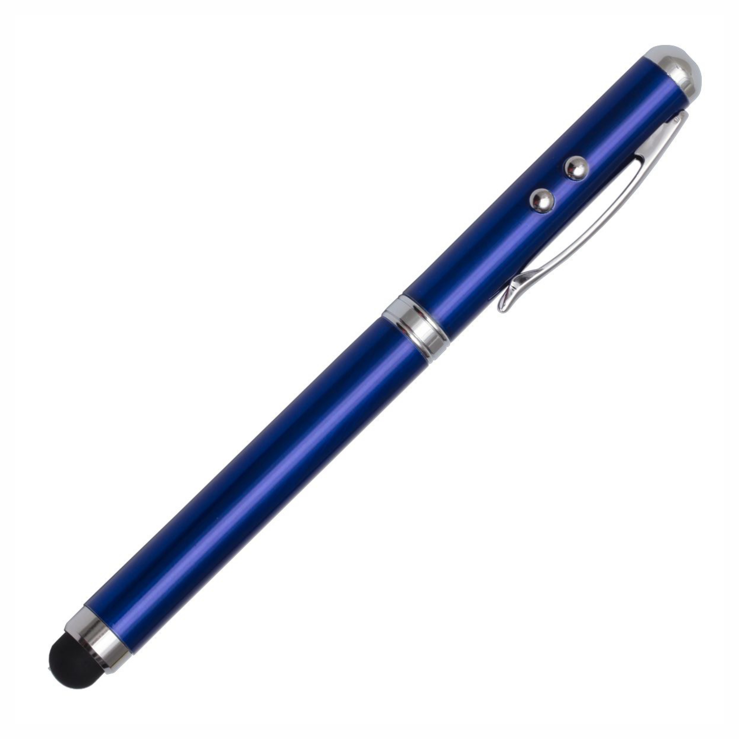 R35423.04 - Długopis ze wskaźnikiem laserowym Supreme – 4 w 1, niebieski