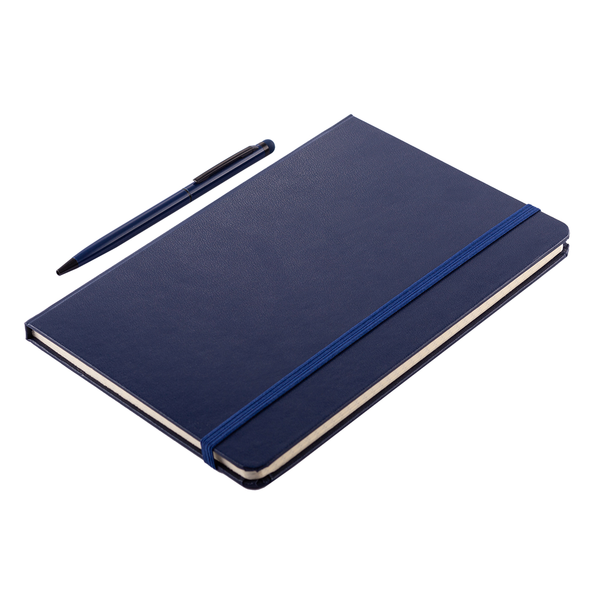R64214.42 - Zestaw notes z długopisem Abrantes, granatowy