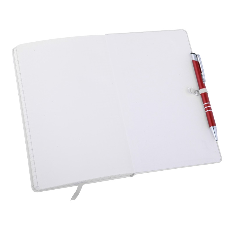 R64227.06 - Notatnik 130x210/80k kratka Asturias, biały