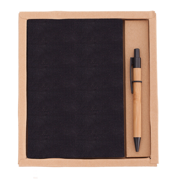R64238.02 - Zestaw Porto - notes z długopisem, czarny