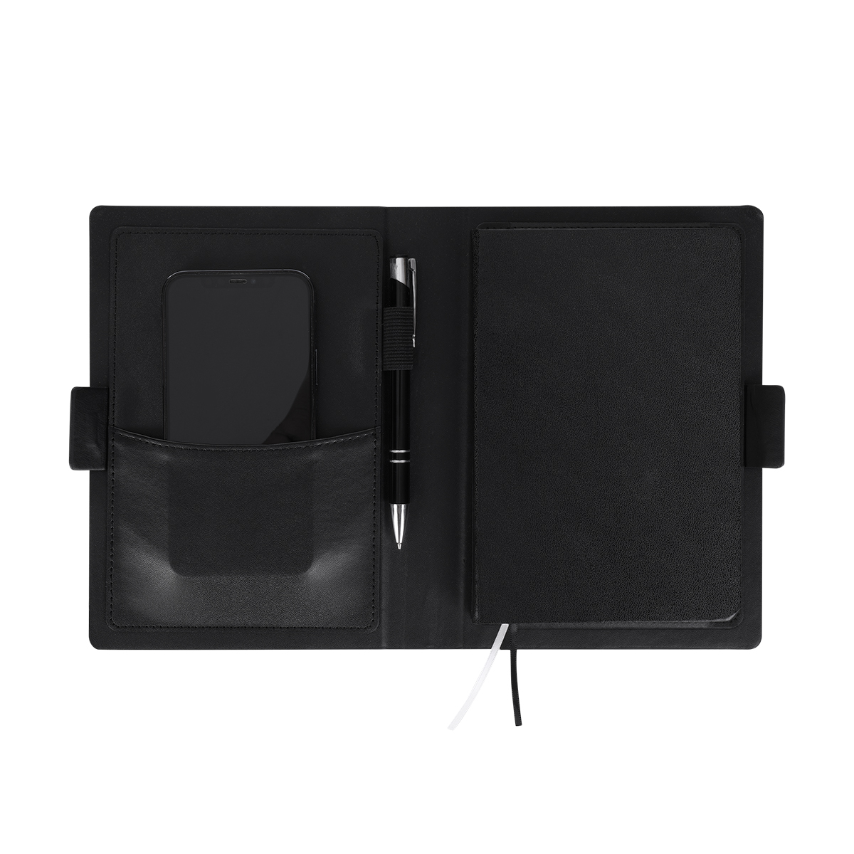 R64254.02.O - Organizer z notesem Sannat, czarny