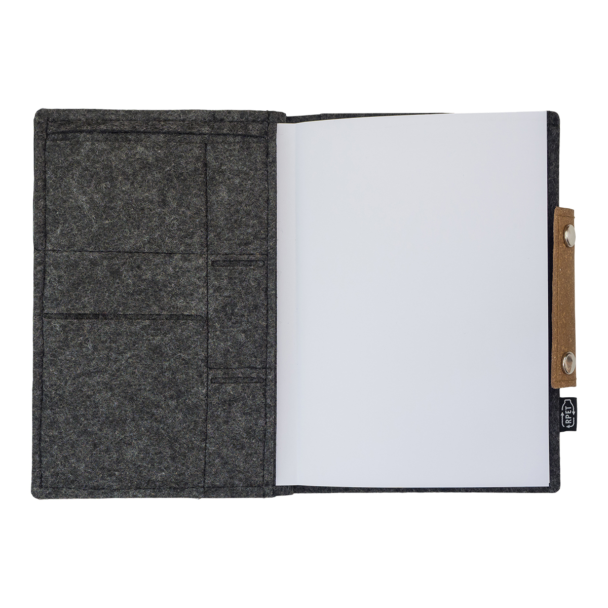 R64264.21 - Organizer w okładce filcowej Iga, szary