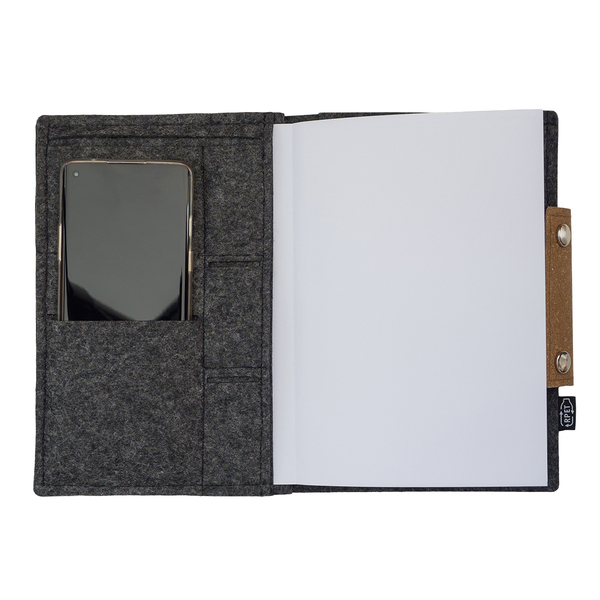R64264.21 - Organizer w okładce filcowej Iga, szary