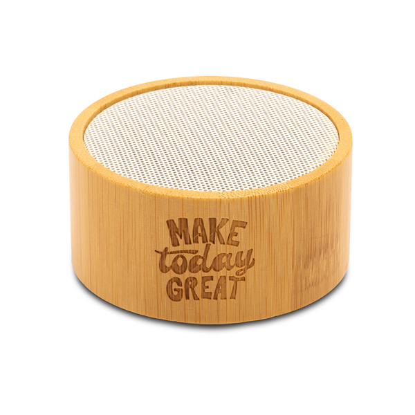 R64374.10 - Bambusowy głośnik Bluetooth Soundy, brązowy