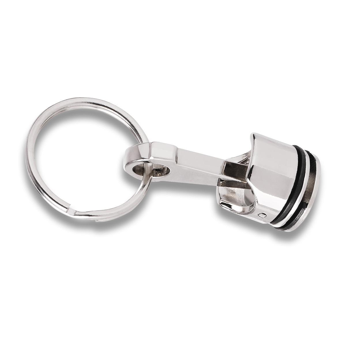 R73225 - Brelok metalowy Piston, srebrny