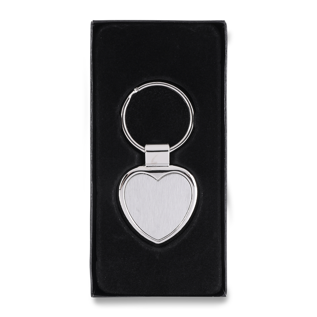R73277 - Brelok metalowy Stout Heart, srebrny