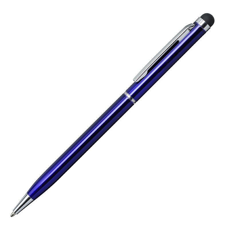 R73408.04 - Długopis aluminiowy Touch Tip, niebieski