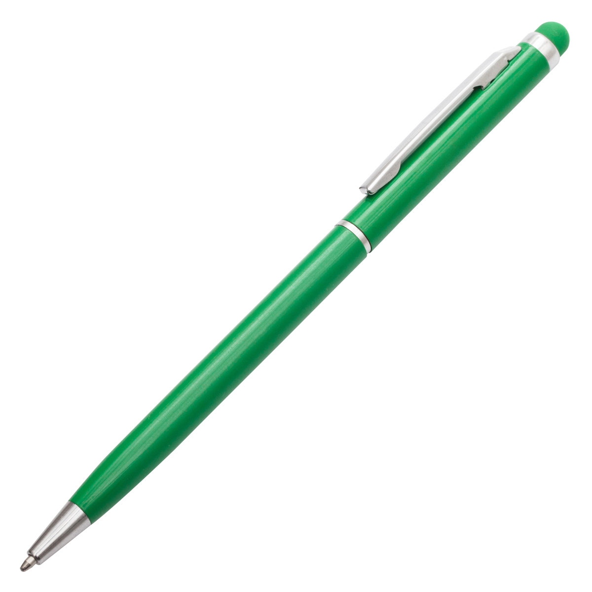 R73408.05 - Długopis aluminiowy Touch Tip, zielony