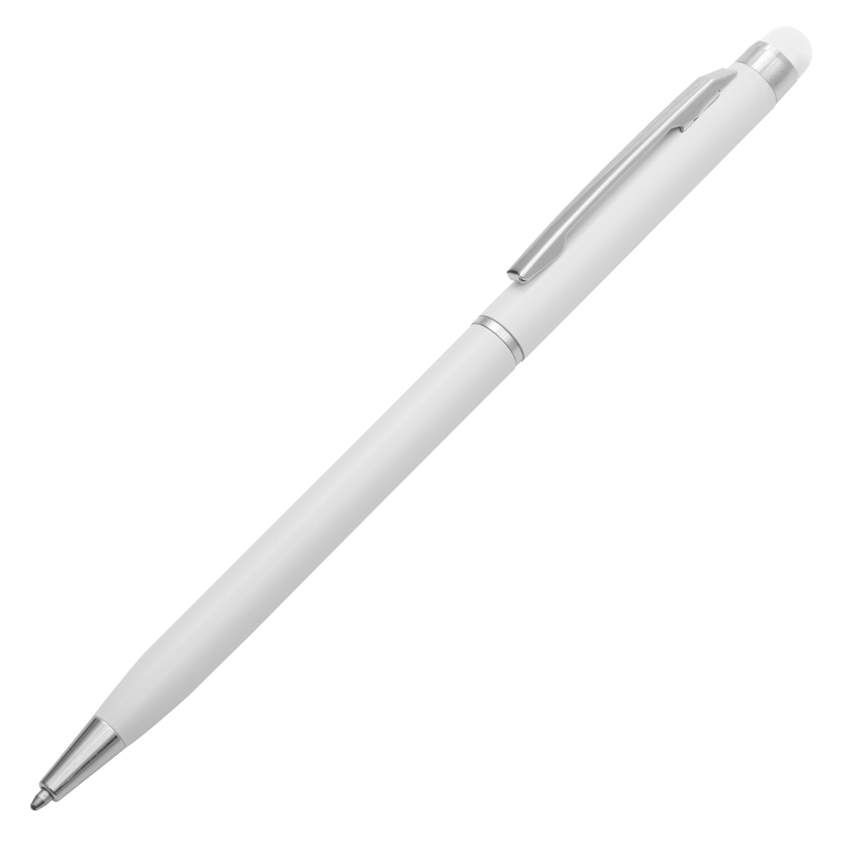 R73408.06 - Długopis aluminiowy Touch Tip, biały